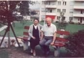 P. Pitter a O. Fierzová v Affoltern am Albis na konci 60. let.